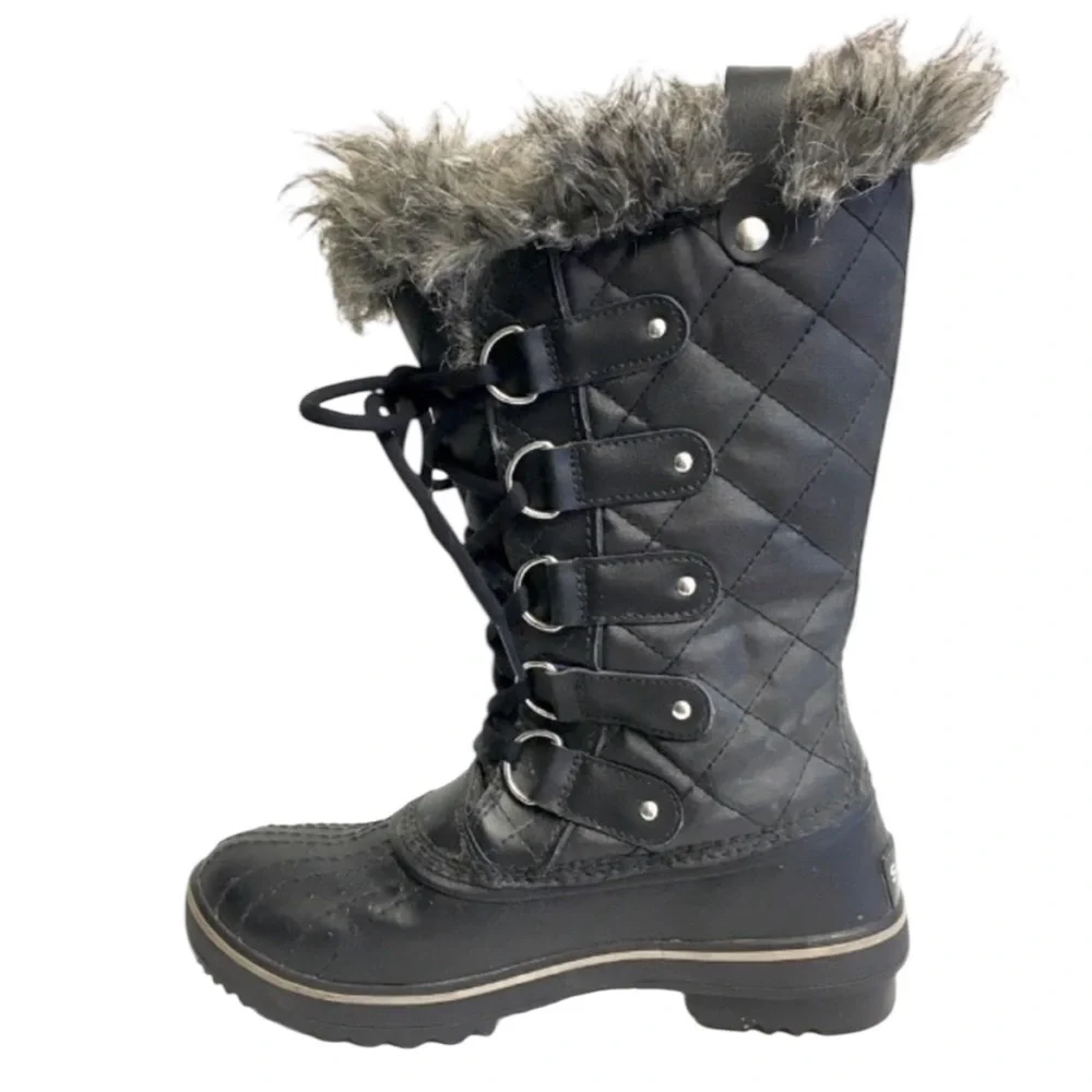 SOREL Women’s Tofino II Lace Up Winter Snow Boot Black - Picture 3 of 7